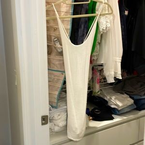 RILLER white mini dress with shorts / skort. Size 0.